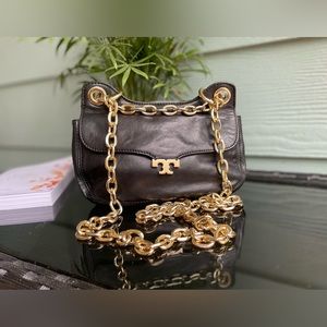Tory Burch Black Leather Crossbody